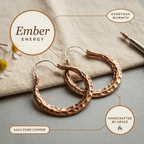 Grace's Ember Copper Earrings - Grace's Copper