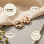 Grace's Linnet Copper Hoop Earrings - Grace's Copper