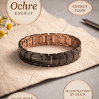 Grace's Ochre Men's Copper Bracelet - Grace's Copper
