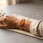 Grace's Sphere Orange Copper Bracelet - Grace's Copper