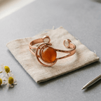 Grace's Sphere Orange Copper Bracelet - Grace's Copper