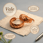 Grace's Vale Copper Earrings - Grace's Copper
