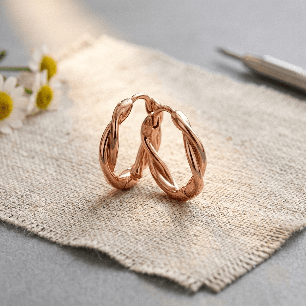 Grace's Wren Copper Hoop Earrings - Grace's Copper