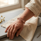 Grace's Alder Copper Bracelet worn
