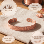 Alder Energy - handcrafted by Grace, 99.9% pure copper