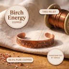 Birch Energy - handcrafted by Grace, 99.9% pure copper