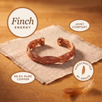 Finch Energy - handcrafted by Grace, 99.9% pure copper