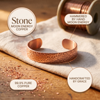 Moon Energy - handcrafted by Grace, 99.9% pure copper