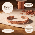 Reed Energy - handcrafted by Grace, 99.9% pure copper