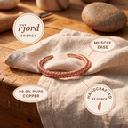 Fjord Energy - handcrafted by Grace, 99.9% pure copper