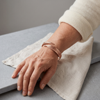 Grace's Elm Copper Cuff Bracelet worn