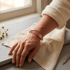 Grace's Furze Copper Bracelet worn