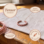 Tensor Energy - handcrafted by Grace, 99.9% pure copper