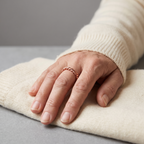 Grace's Copper Tensor Ring worn