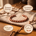 Tensor Energy - handcrafted by Grace, 99.9% pure copper