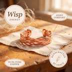 Wisp Energy - handcrafted by Grace, 99.9% pure copper