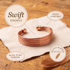 Swift Energy - handcrafted by Grace, 99.9% pure copper