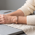 Grace's Bud Copper Bracelet worn