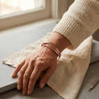 Grace's Bramble Copper Bracelet worn