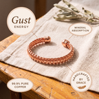Gust Energy - handcrafted by Grace, 99.9% pure copper