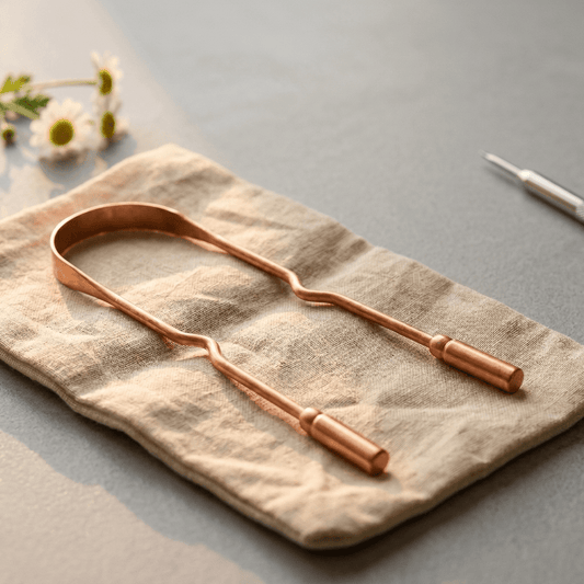 Pure Copper Tongue Scraper - Grace's Copper